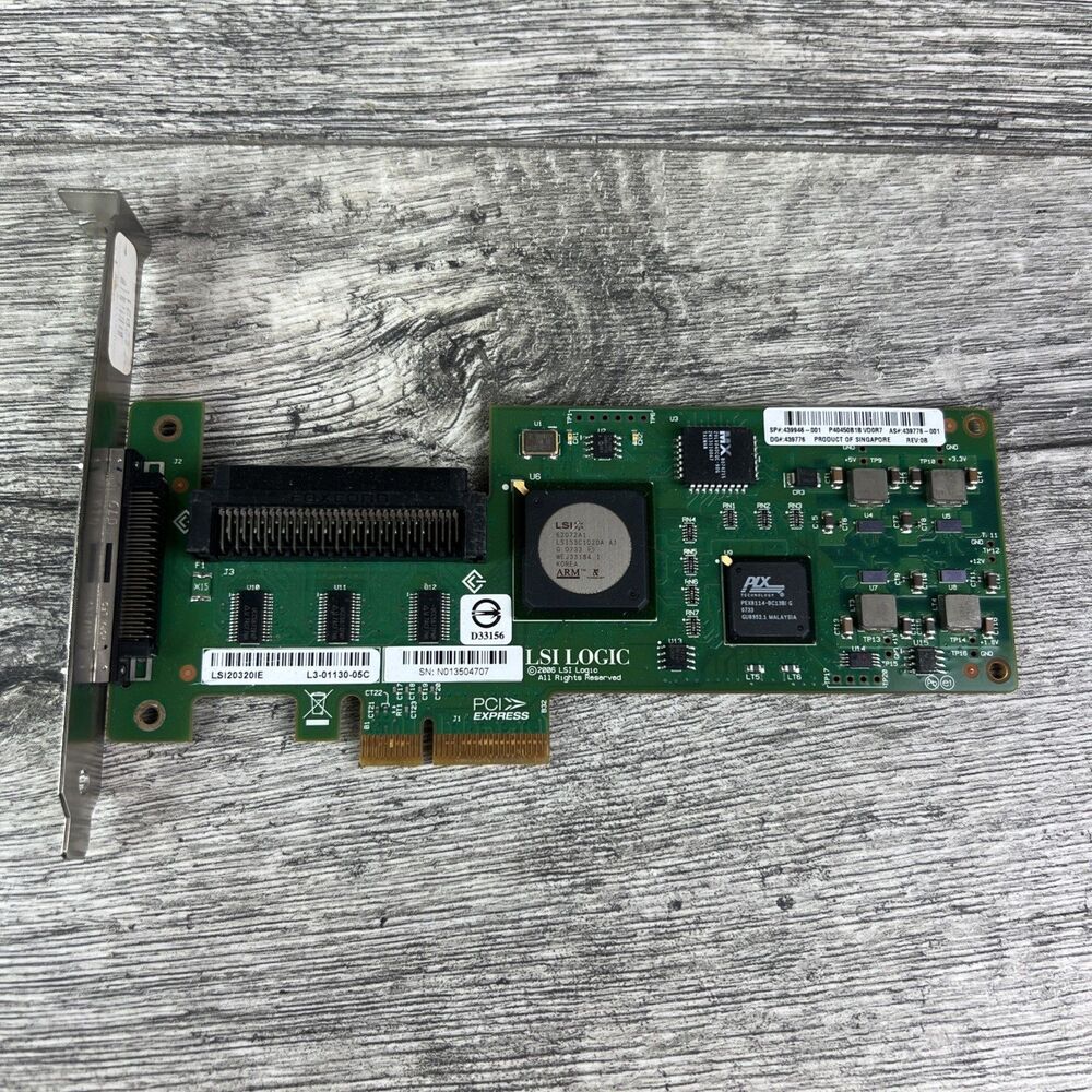 LSI Logic LSI20320IE Ultra320 SCSI PCIe x4 HBA Controller Card